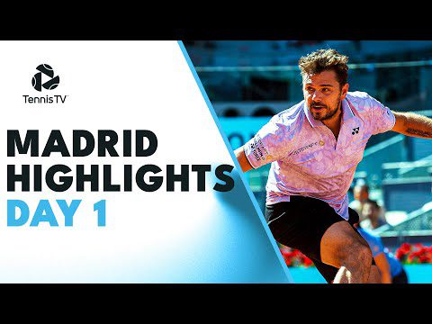 Wawrinka Takes On Cressy; Bublik, Schwartzman & More Feature | Madrid 2023 Highlights Day 1