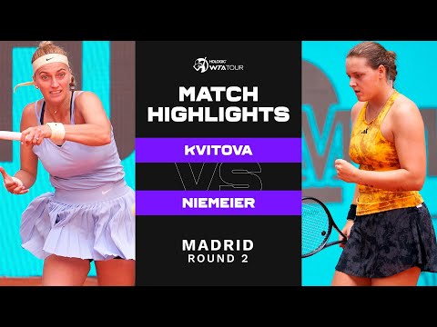 Petra Kvitova vs. Jule Niemeier | 2023 Madrid Round 2 | WTA Match Highlights