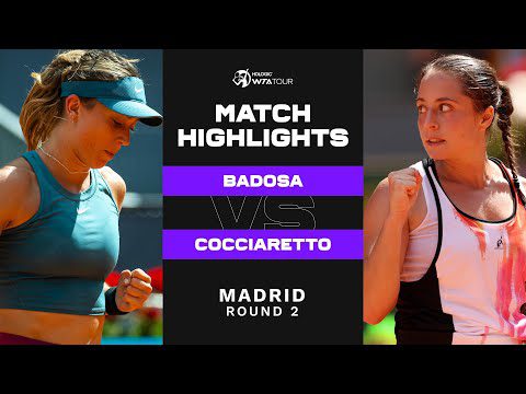 Paula Badosa vs. Elisabetta Cocciaretto | 2023 Madrid Round 2 | WTA Match Highlights