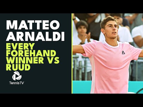 Matteo Arnaldi EVERY Forehand Winner vs Ruud! | Madrid 2023