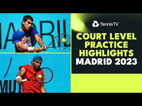 Court Level Practice Highlights In Madrid! Alcaraz, Zverev, Dimitrov & More Feature | Madrid 2023