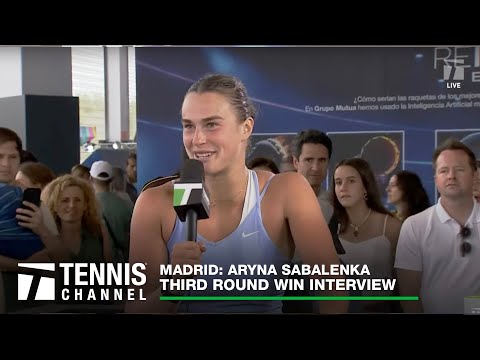 Aryna Sabalenka talks about her 2021 Madrid Title | 2023 Madrid Third Round