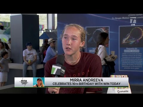 Mirra Andrea defeats Linette on her Sixteenth Birthday | 2023 Madrid Third Round