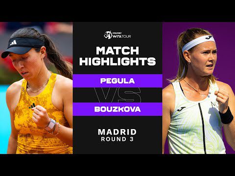 Jessica Pegula vs. Marie Bouzkova | 2023 Madrid Round 3 | WTA Match Highlights