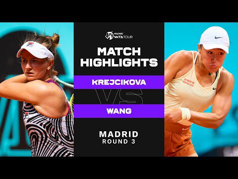 Barbora Krejcikova vs. Wang Xiyu | 2023 Madrid Round 3 | WTA Match Highlights