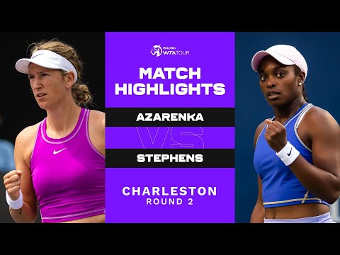 Victoria Azarenka vs. Sloane Stephens | 2023 Charleston Round 2 | WTA Match Highlights