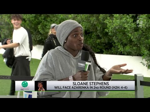 Sloane Stephens talks about her new trophy, and the key to her success | 2023 Rome First Round