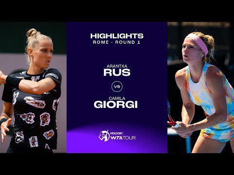 Arantxa Rus vs. Camila Giorgi | 2023 Rome Round 1 | WTA Match Highlights