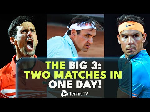 When Federer, Nadal & Djokovic Each Played TWICE In One Day! | Rome 2019 Highlights