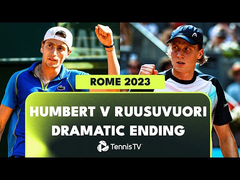 Ugo Humbert vs Emil Ruusuvuori DRAMATIC End | Rome 2023 Highlights