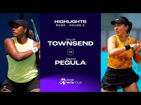 Taylor Townsend vs. Jessica Pegula | 2023 Rome Round 2 | WTA Match Highlights