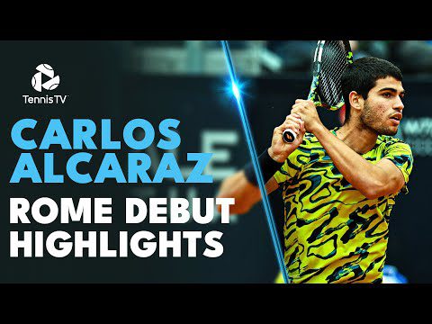 Carlos Alcaraz's First Ever Match In Rome! | Highlights vs Ramos-Vinolas