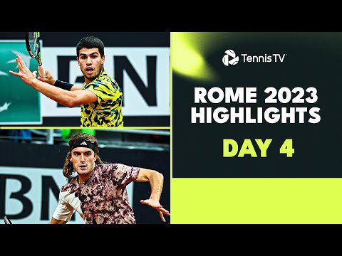 Alcaraz Makes Rome Debut; Tsitsipas & Rublev Start Campaigns | Rome 2023 Highlights Day 4