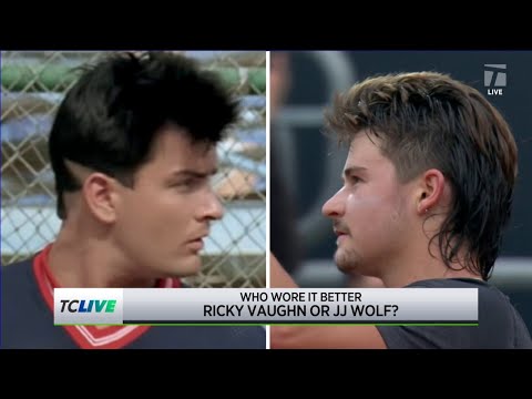 Roddick Compares JJ Wolf's Hair to Charlie Sheen's Ricky Vaughn | Tennis Channel Live