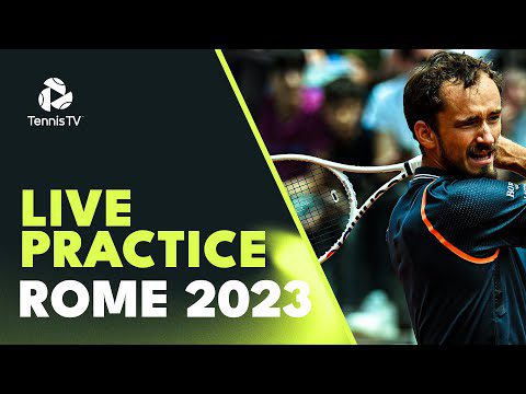 LIVE PRACTICE STREAM: Watch Daniil Medvedev Practice in Rome!