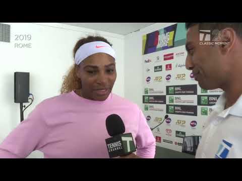 Tennis Channel 20th Anniversary: 2019 Rome Serena Williams & Prakash