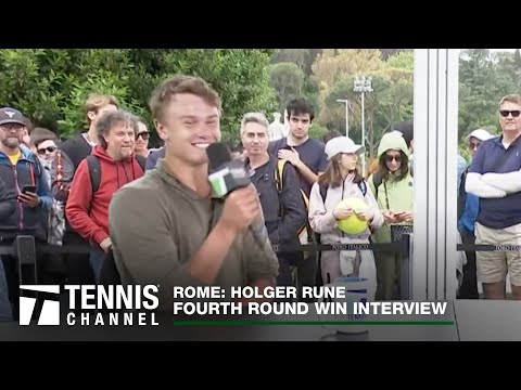 Holger Rune Excited to Challenge Djokovic | 2023 Rome Fourth Round