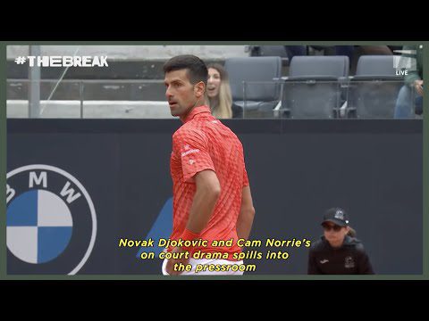 Cam Norrie hits Novak Djokovic in Rome | The Break