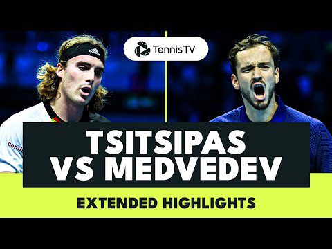 Daniil Medvedev vs Stefanos Tsitsipas Extended Highlights | Nitto ATP Finals 2022