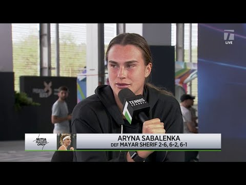 Aryna Sabalenka reveals her amusing on-court thoughts | 2023 Madrid Quarterfinal Interview