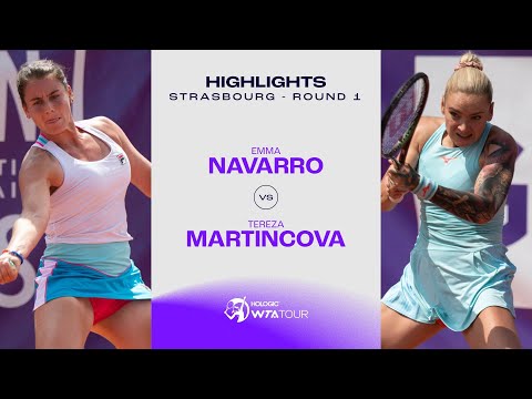 Emma Navarro vs. Tereza Martincova | 2023 Strasbourg Round 1 | WTA Match Highlights