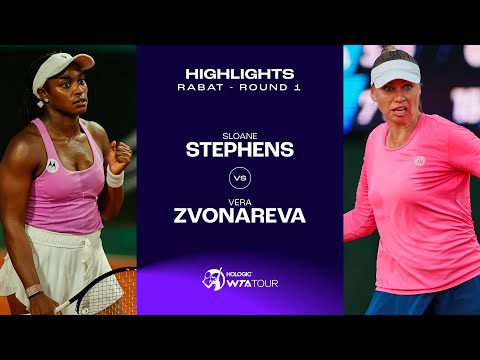 Sloane Stephens vs. Vera Zvonareva | 2023 Rabat Round 1 | WTA Match Highlights