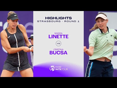 Magda Linette vs. Cristina Bucsa | 2023 Strasbourg Round 1 | WTA Match Highlights