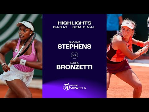 Sloane Stephens vs. Lucia Bronzetti | 2023 Rabat Semifinal | WTA Match Highlights