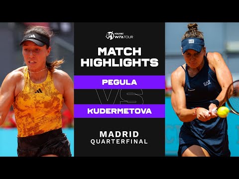 Jessica Pegula vs. Veronika Kudermetova | 2023 Madrid Quarterfinal | WTA Match Highlights