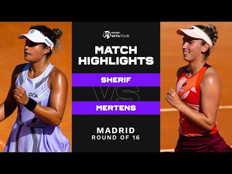 Mayar Sherif vs. Elise Mertens | 2023 Madrid Round of 16 | WTA Match Highlights