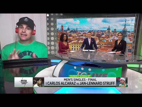 Alcaraz vs Struff Madrid Final Preview | Tennis Channel Live