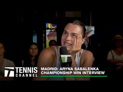 Aryna Sabalenka Shares Celebration Plans After Championship Win | 2023 Madrid Open Interview