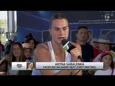 Aryna Sabalenka talks about her adjustments when playing in altitude | 2023 Madrid Fourth Round