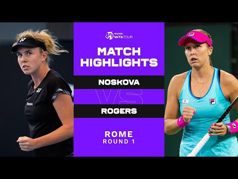 Linda Noskova vs. Shelby Rogers | 2023 Rome Round 1 | WTA Match Highlights