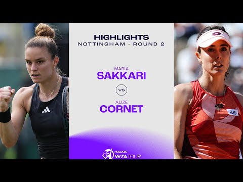 Maria Sakkari vs. Alize Cornet | 2023 Nottingham Round 2 | WTA Match Highlights