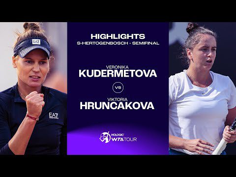 Veronika Kudermetova vs. Viktoria Hruncakova | 2023 s-Hertogenbosch Semifinal | WTA Match Highlights