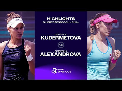 Veronika Kudermetova vs. Ekaterina Alexandrova | 2023 s-Hertogenbosch Final | WTA Match Highlights