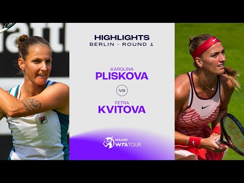 Karolina Pliskova vs. Petra Kvitova | 2023 Berlin Round 1 | WTA Match Highlights