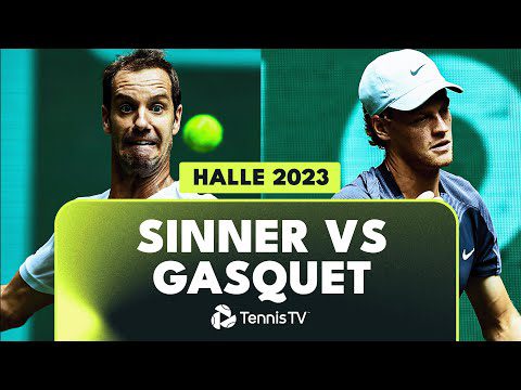 Jannik Sinner vs Richard Gasquet Highlights | Halle 2023