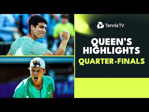 Alcaraz Faces Dimitrov; Rune, Norrie & More Feature | Queen's 2023 Highlights Quarter-Finals