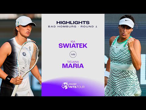 Iga Swiatek vs. Tatjana Maria | 2023 Bad Homburg Round 1 | WTA Match Highlights