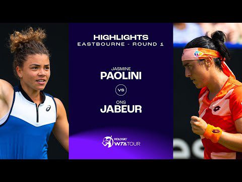 Jasmine Paolini vs. Ons Jabeur | 2023 Eastbourne Round 1 | WTA Match Highlights