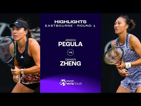 Jessica Pegula vs. Qinwen Zheng | 2023 Eastbourne Round 1 | WTA Match Highlights