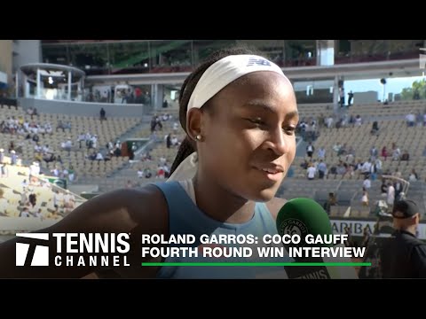 Coco Gauff Shares Desire to Learn French after Fourth Round Win | 2023 Roland Garros Interview