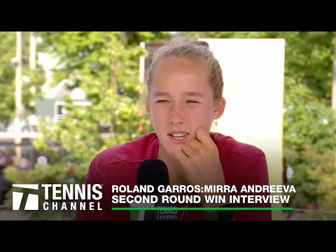 Mirra Andreeva Reveals Her Dream Mixed Doubles Partner | 2023 Roland Garros Second Round Interview