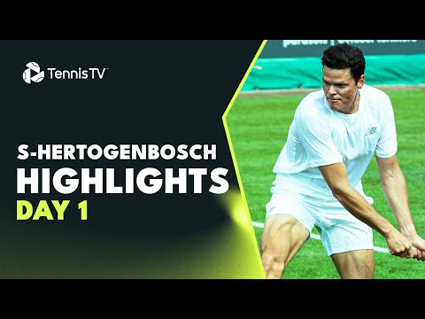 Raonic Makes Return Against Kecmanovic; Humbert Faces Kubler | S-Hertogenbosch 2023 Highlights