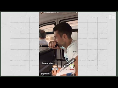 Novak Djokovic jokes with team before Wimbledon final | The Break