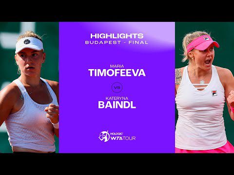 Maria Timofeeva vs. Kateryna Baindl | 2023 Budapest Final | WTA Match Highlights