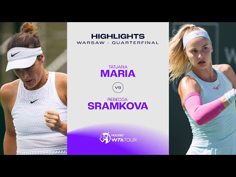 Tatjana Maria vs. Rebecca Sramkova | 2023 Warsaw Quarterfinal | WTA Match Highlights