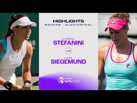 Lucrezia Stefanini vs. Laura Siegemund | 2023 Warsaw Quarterfinal | WTA Match Highlights